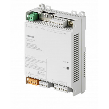 DXR2.E09-101A - Компактный комнатный контроллер, BACnet/IP, 230 V, плоский корпус, 1 DI, 2 UI, 3 реле, 3 AO