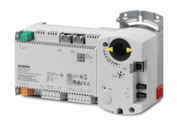 DXR2.E10PLX-102B - Compact room automation station, BACnet/IP, 24 V, DIN housing, 1 DI, 2 UI, 1 AO, 4 triac, pressure sensor, 60 data points