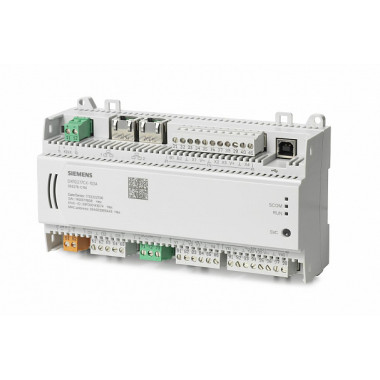 DXR2.E17CX-103A - Компактный комнатный контроллер, BACnet/IP, 24 V, корпус DIN, 3 DI, 4 UI, 2 резистивных входа, SCOM, 4 AO, 4 тиристорных выхода
