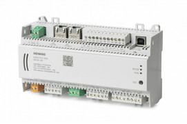 DXR2.E17CX-103A - Компактный комнатный контроллер, BACnet/IP, 24 V, корпус DIN, 3 DI, 4 UI, 2 резистивных входа, SCOM, 4 AO, 4 тиристорных выхода