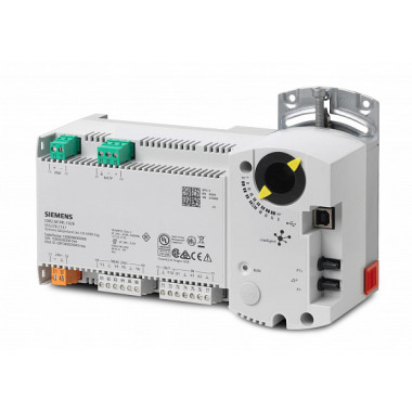DXR2.M10PL-102B - Compact room automation station and actuator combination, BACnet/MSTP, 24 V, 1 DI, 2 UI, 1 AO, 4 triac, pressure sensor, 30 data points
