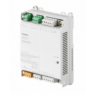 DXR2.M10-101A - Компактный контроллер, BACnet/MSTP, 230 V, плоский корпус, 1 DI, 2 UI, 3 реле, 4 тиристорных выхода