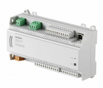 DXR2.M18-101A - Компактный комнатный контроллер, BACnet/MSTP, 24 V, корпус DIN, 2 DI, 4 UI, 4 AO, 8 тиристорных выходов