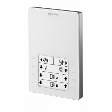 QMX3.P02 - Комнатный модуль с KNX, датчиком температуры, сенсорными клавишами и LED-дисплеем