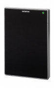 QMX3.P70-1BSC - Комнатный датчик чёрного цвета с KNX для измерения температуры, влажности и CO2