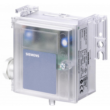 QBM3120-1U - Датчик перепада давления в воздуховоде, -50 ... 50 Па, DC 4 ... 20 мА